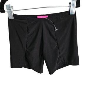 Under Summers Girls XS Anti Chafing Slip Short Solid Black Shapewear Layer New